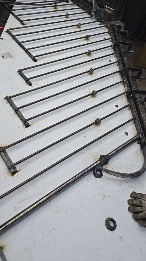 Step 4: Fully welded gate assembly matching CAD design